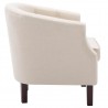 Sillón de tela beige 5