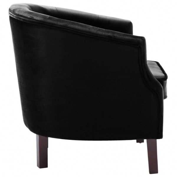 Sillón de terciopelo negro M 5
