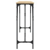 Mesa consola madera de ingeniería roble Sonoma 200x29x75 cm 5