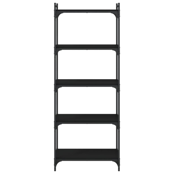 Estante c/ 5 prateleiras 60x30x154cm derivados de madeira preto M 4