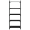 Librería de 5 estantes madera de ingeniería negro 60x30x154 cm 4
