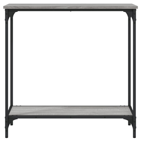 Mesa consola 75x30.5x75 cm derivados de madeira cinzento sonoma M 4