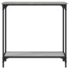 Mesa consola 75x30.5x75 cm derivados de madeira cinzento sonoma 4