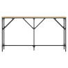 Mesa consola madera de ingeniería roble Sonoma 140x23x75 cm 4