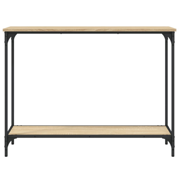 Mesa consola madera de ingeniería roble Sonoma 101x30.5x75 cm M 4