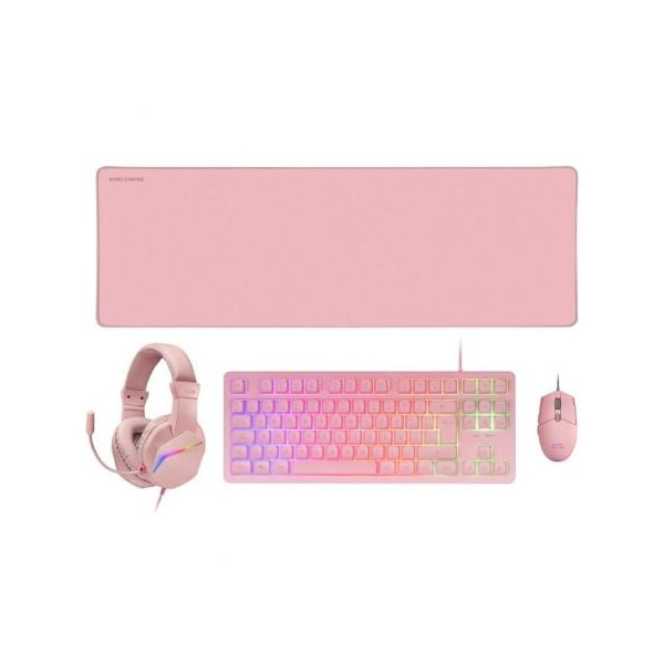 Pack Mars gaming MCP-RGB3P rosa D