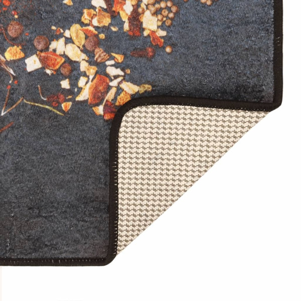 Alfombra de cocina lavable antideslizante multicolor 60x180 cm M 4