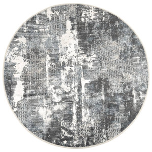 Alfombra lavable antideslizante multicolor Ø 120 cm H