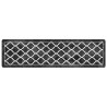 Tapete lavável antiderrapante 80x300 cm preto e branco 2