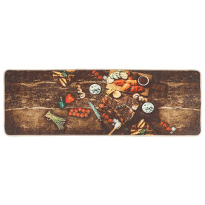 Alfombra de cocina lavable antideslizante multicolor 60x180 cm H