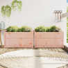 Vasos/floreiras de jardim 2 pcs madeira de douglas maciça 3