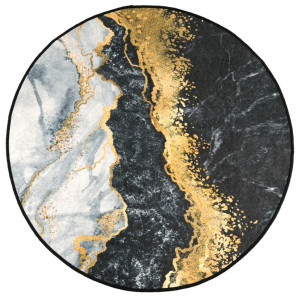 Alfombra lavable antideslizante multicolor Ø 120 cm H