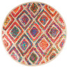 Alfombra lavable antideslizante multicolor Ø 120 cm 2