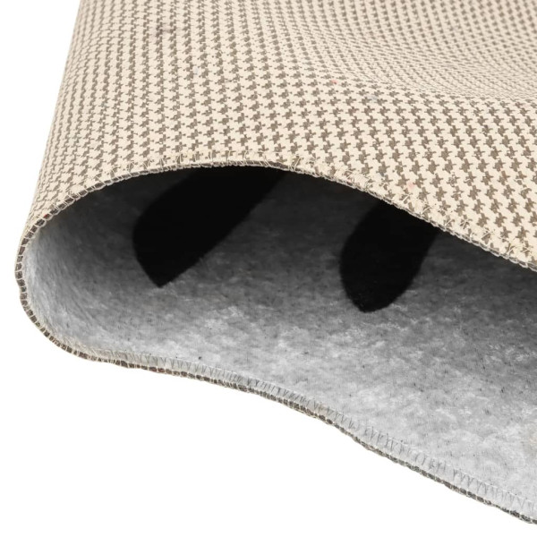 Tapete lavável antiderrapante 120x170 cm zebra preto e branco M 3