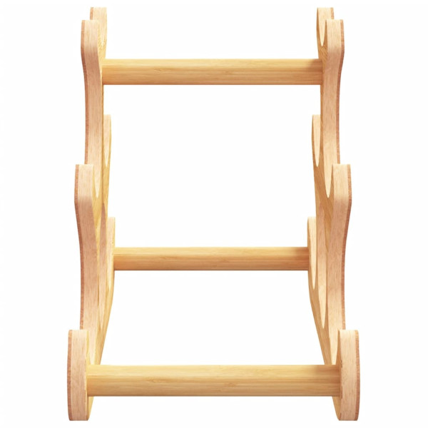 Garrafeira para 6 garrafas 35x18x25.5 cm bambu M 4