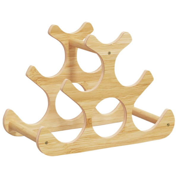 Garrafeira para 6 garrafas 35x18x25.5 cm bambu M 5