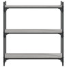 Librería 3 estantes madera ingeniería gris Sonoma 80x30x86 cm 4