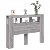 Cabeceira c/ LEDs 140x18.5x103.5 cm sonoma cinzento 4