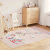 Alfombra niños lavable antideslizante unicornio rosa 160x230 cm 1