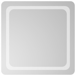 Espejo de baño con LED 60x60 cm H