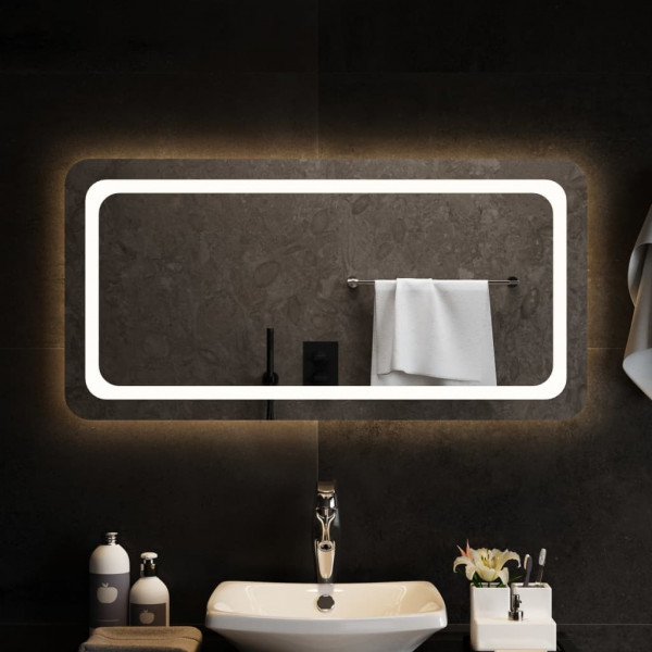 Espejo de baño con LED 100x50 cm D