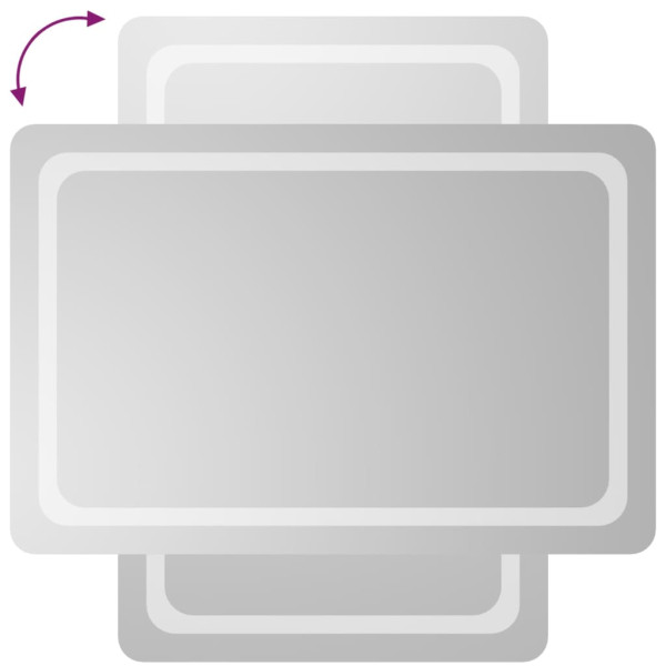 Espelho de banheiro com LED 60x90 cm M 4