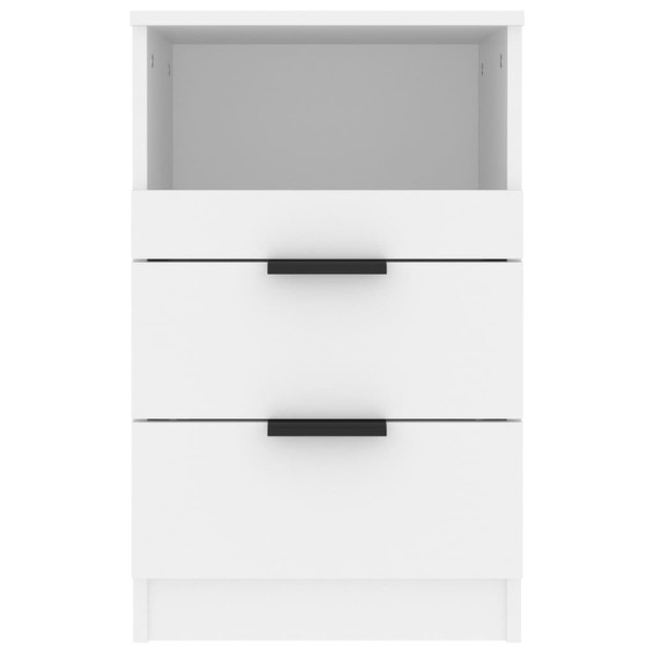 Mesa de cabeceira derivados de madeira branco M 3