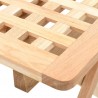 Mesa auxiliar plegable de madera maciza de nogal 50x50x49 cm 5