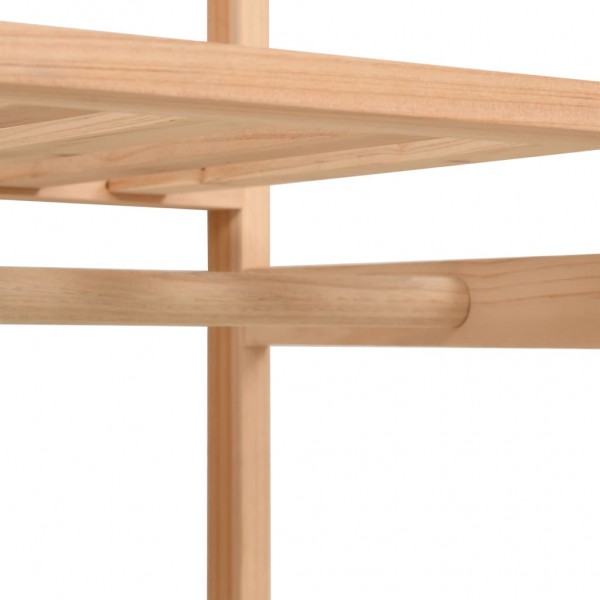 Roupeiro/guarda-roupa 3 prateleiras 110x40x170 cm M 4