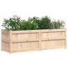Jardinera de madera maciza de pino 150x50x50 cm 4