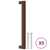 Tiradores para armarios 5 uds acero inoxidable bronce 192 mm 2