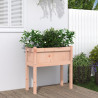 Jardinera con patas madera maciza de abeto Douglas 70x31x70 cm 1