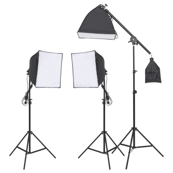 Kit de estudio fotográfico con set de luces. fondo y reflector M 2