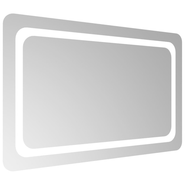 Espelho de casa de banho com luzes LED 80x50 cm M 4