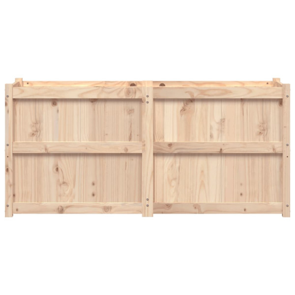 Jardinera de madera maciza de pino 150x50x70 cm M 5
