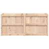 Jardinera de madera maciza de pino 150x50x70 cm 5