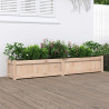 Jardinera de madera maciza de pino 180x31x31 cm 1