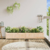 Jardinera de madera maciza de pino 180x31x31 cm 3