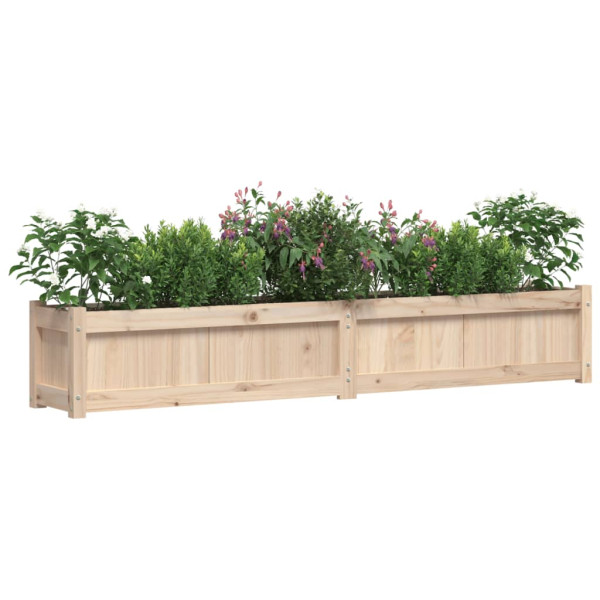Jardinera de madera maciza de pino 180x31x31 cm M 4