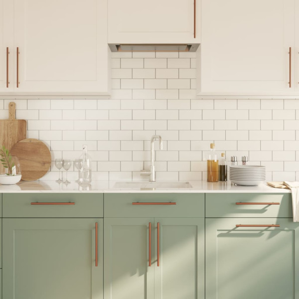 Tiradores para armarios 5 uds acero inoxidable bronce 192 mm M 4