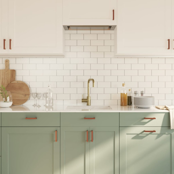 Tiradores para armarios 10 uds acero inoxidable bronce 96 mm M 4