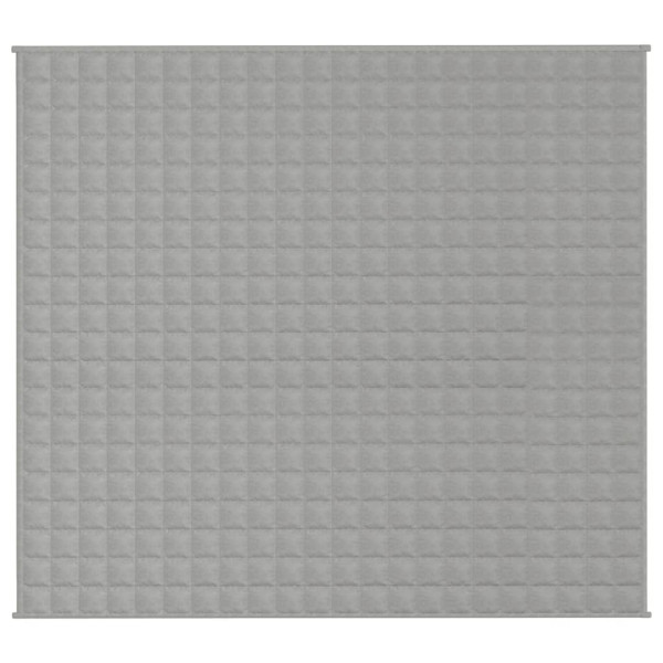 Manta pesada 9 kg 200x220 cm tecido cinza M 3