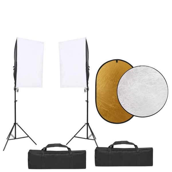 Kit de estudio fotográfico con set de luces y reflector D