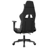 Silla gaming con reposapiés cuero sintético negro camuflaje 5