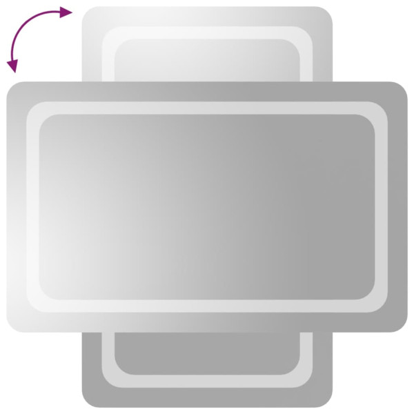 Espejo de baño con LED 50x80 cm M 4