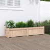 Jardinera de madera maciza de pino 150x31x31 cm 1