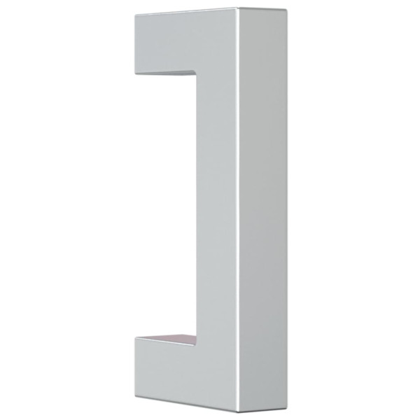 Tiradores para armarios 10 uds acero inoxidable plateado 64 mm M 3