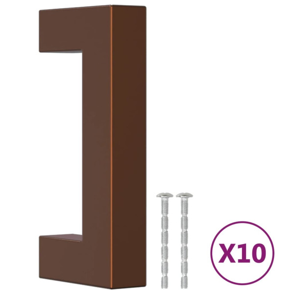 Tiradores para armarios 10 uds acero inoxidable bronce 64 mm M 2