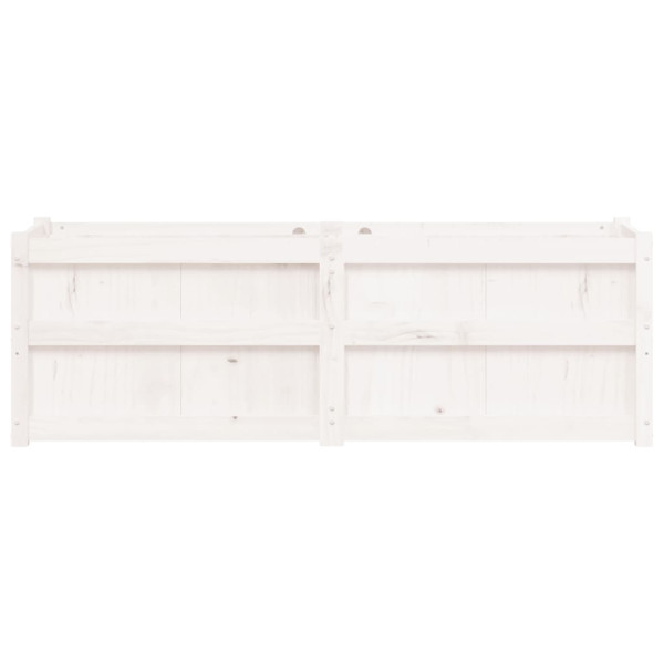 Jardineras 2 uds madera maciza de pino blanco 150x50x50 cm M 5