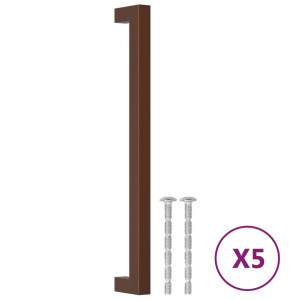 Puxadores para móveis 5 pcs 224 mm aço inoxidável bronze H